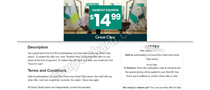 Printable PDF Great Clips 14.99 Haircut Coupon