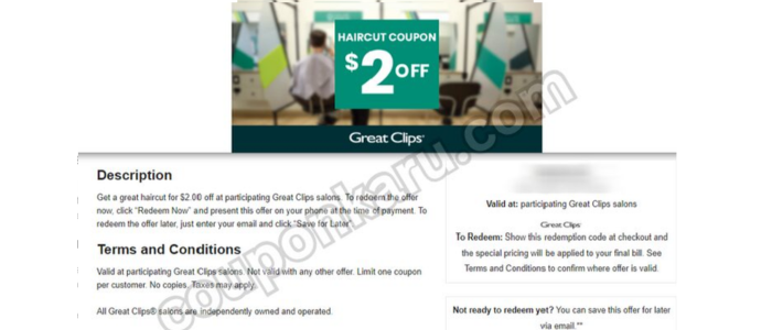 Showing Image Of $2 Great Clips Haircut Coupon