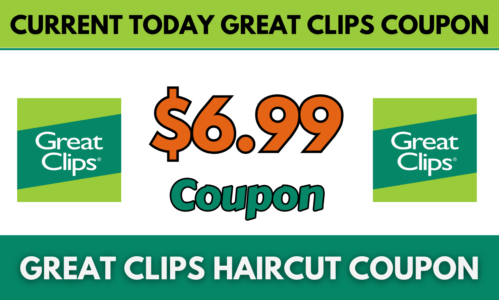 current today $6.99 great clips coupon