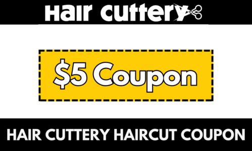 Banner Showing Hair Cuttery $5 off Coupon printable free