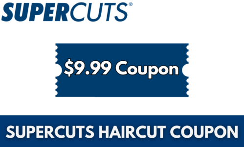 Supercuts Banner showing $9.99 Coupon